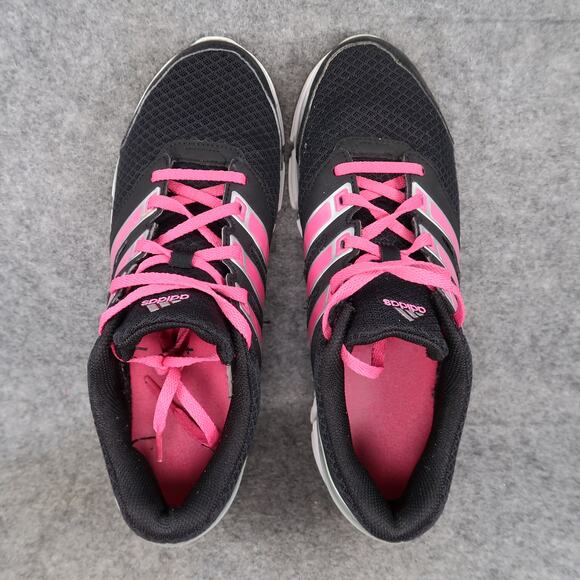 Adidas Shoes Womens 8 Athletic Trainers Running Casual Pink Black Sneaker Falcon - Picture 7 of 11